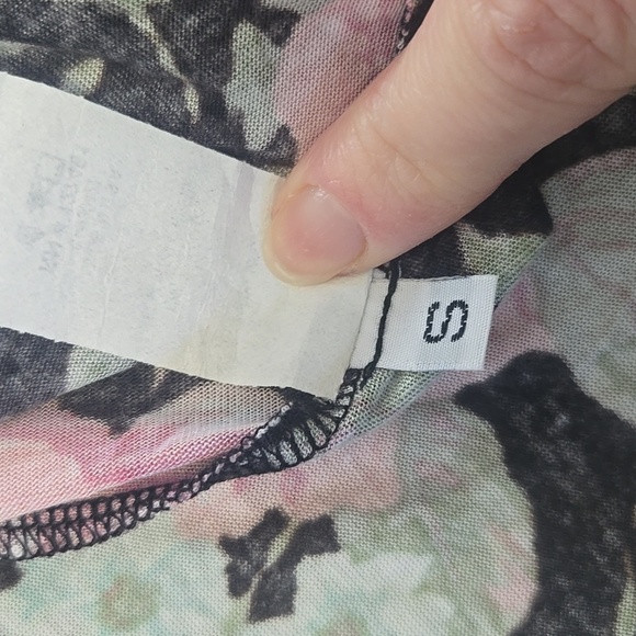 NWT Wildfox Rosie Pink and Black Flutter Sleeve Fit And Flare Dress Size Small - Picture 9 of 10